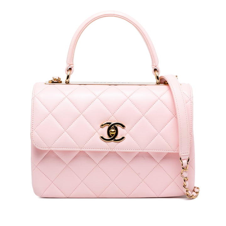 Chanel Small Quilted Cuir d’agneau Trendy CC Flap Rose – GABY PARIS Authentique