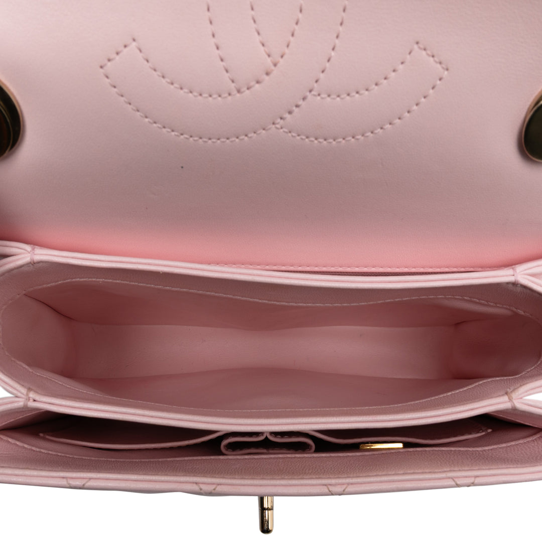 Chanel Small Quilted Cuir d’agneau Trendy CC Flap Rose – GABY PARIS Authentique