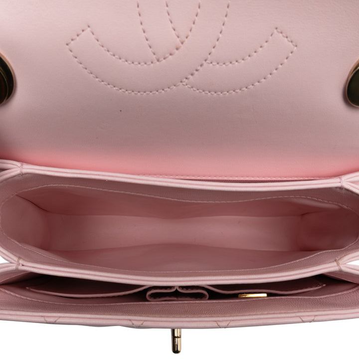 Chanel Small Quilted Cuir d’agneau Trendy CC Flap Rose – GABY PARIS Authentique