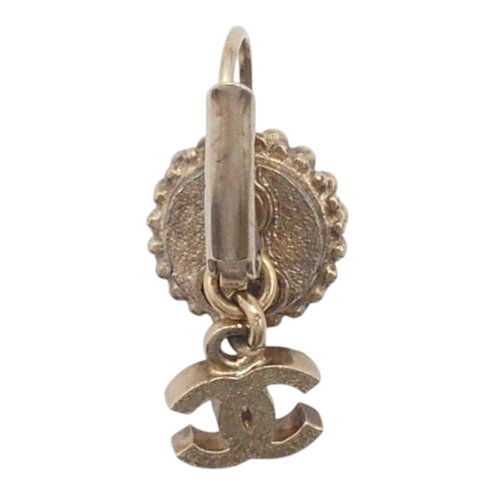 Chanel CC plaqué Perles fantaisie Strass Clip On Boucles d’oreilles