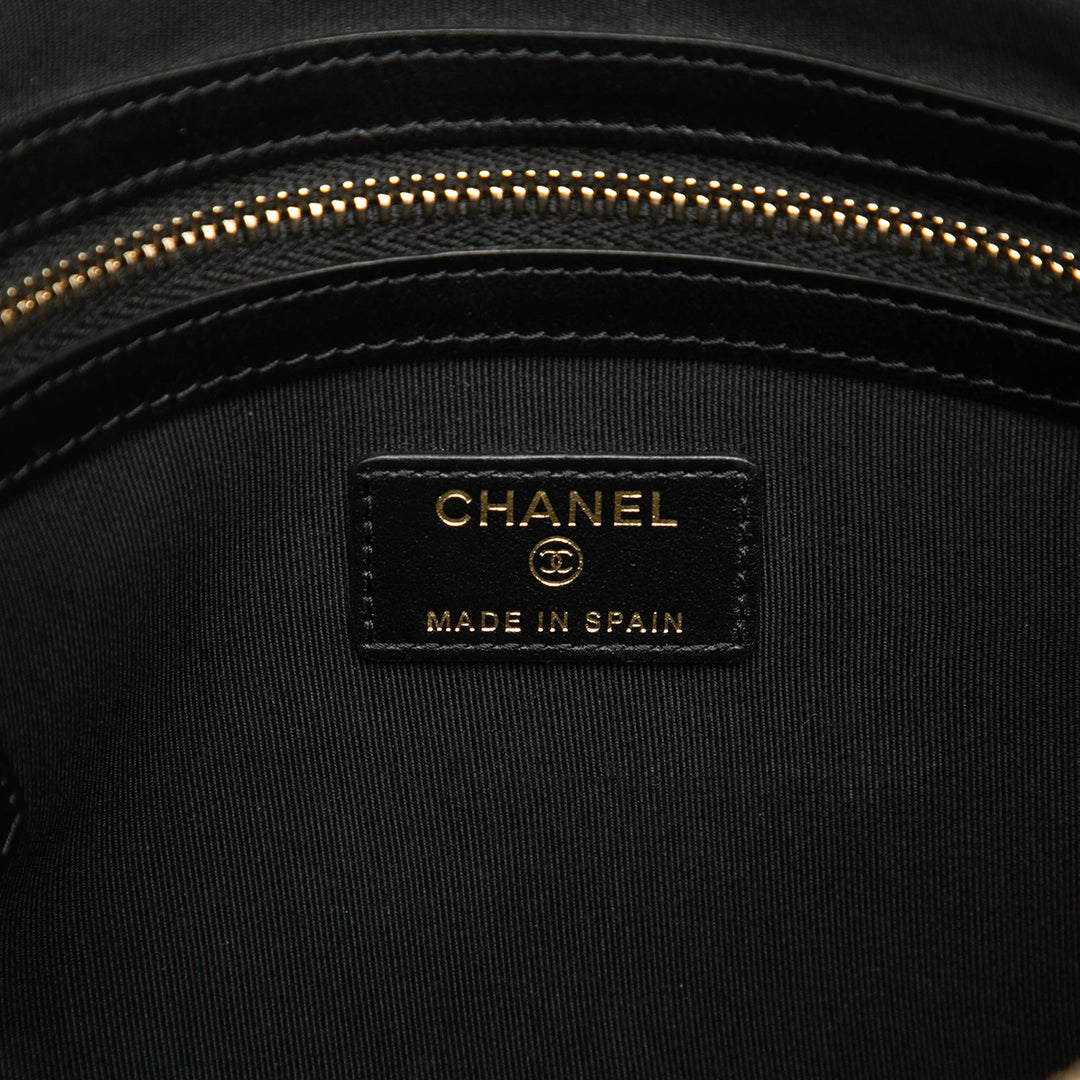 Chanel Medium Matelassé Caviar Boy O Étui Pochette