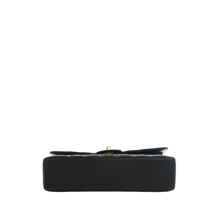 Classic Double rabat Moyen Cuir caviar Noir