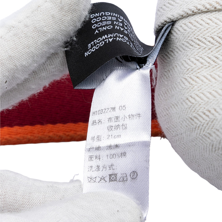 Hermès Small Toile Bride A Brac Étui