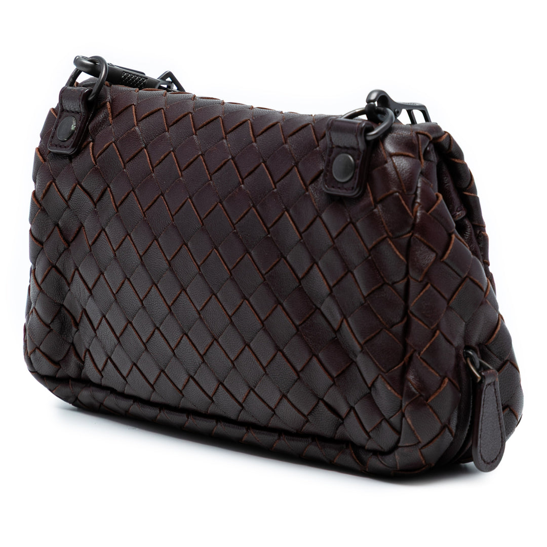 Bottega Veneta Mini Nappa Intrecciato Expandable Chain Flap Sac porté croisé Marron – GABY PARIS Authentique