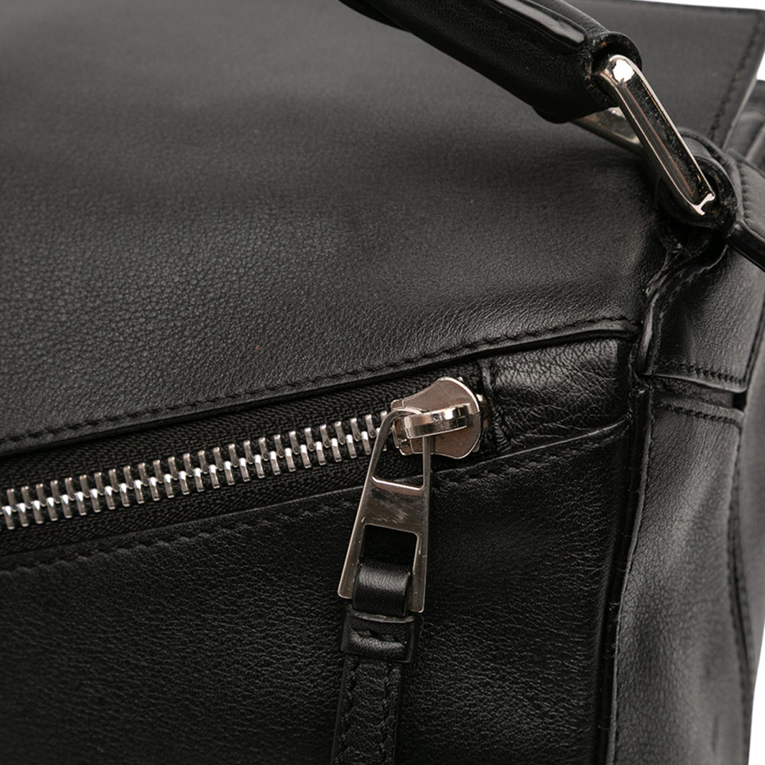 LOEWE Medium Cuir de veau Puzzle Sac cartable Noir – GABY PARIS Authentique