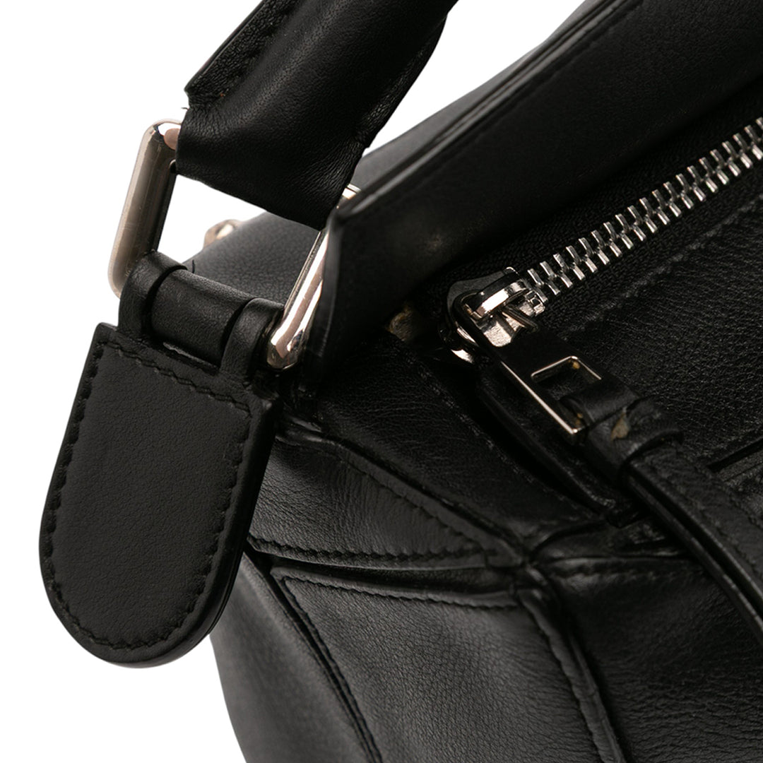 LOEWE Medium Cuir de veau Puzzle Sac cartable Noir – GABY PARIS Authentique