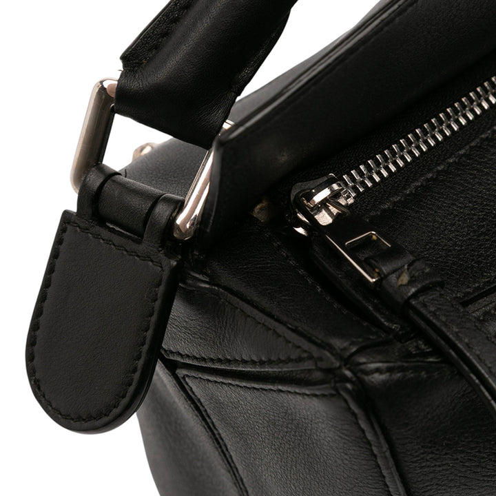 LOEWE Medium Cuir de veau Puzzle Sac cartable Noir – GABY PARIS Authentique