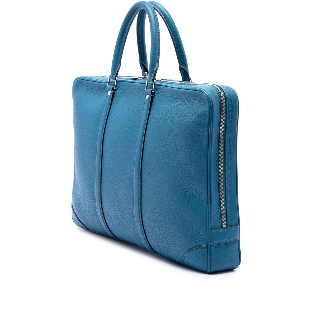 Louis Vuitton Porte-documents Porte Documents Voyage taurillon Bleu – vue 2 – GABY PARIS
