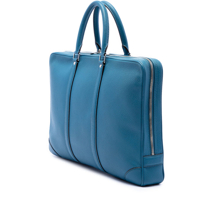 Louis Vuitton Porte-documents Porte Documents Voyage taurillon Bleu – vue 2 – GABY PARIS