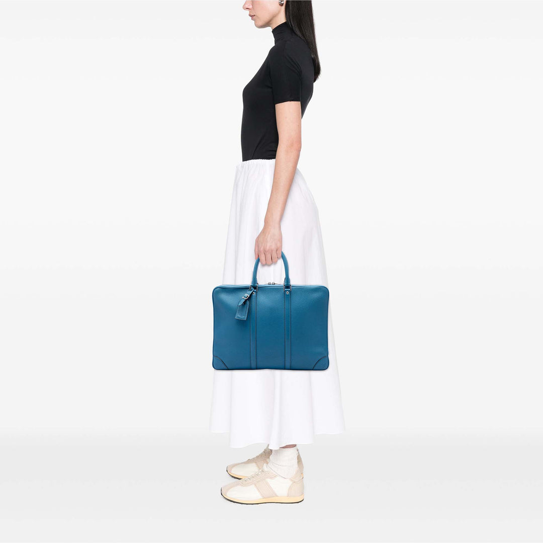 Louis Vuitton Porte-documents Porte Documents Voyage taurillon Bleu – vue 6 – GABY PARIS