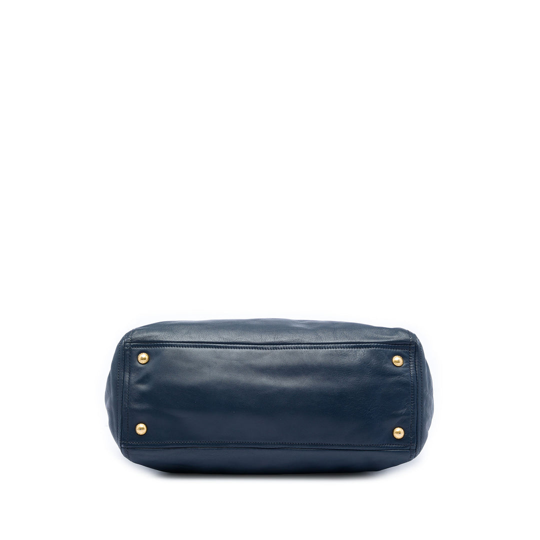 Prada Soft Veau Double Zip Convertible Cabas