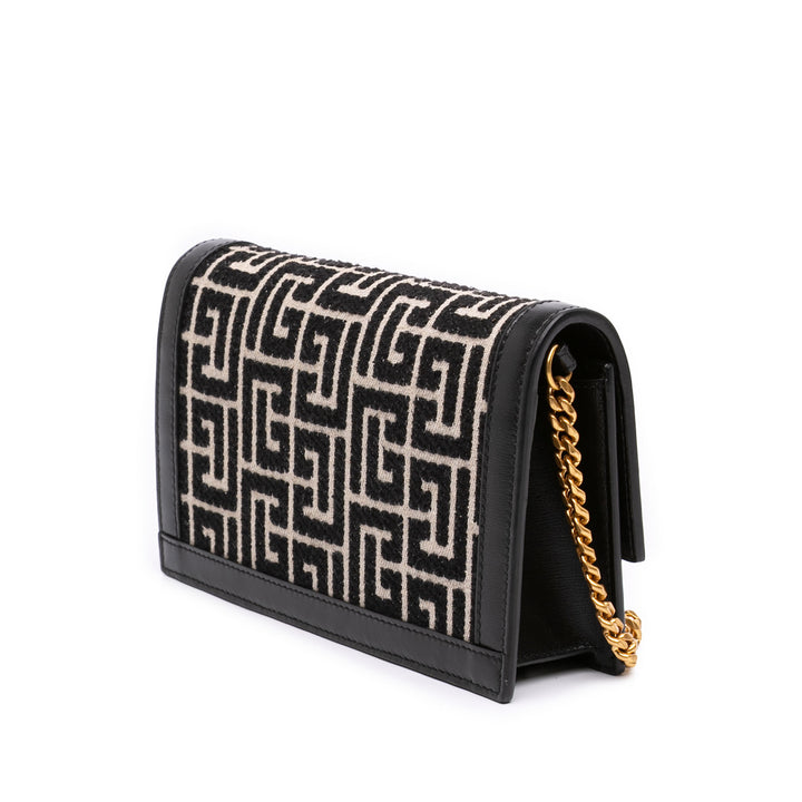 Balmain à finitions Jacquard 1945 Heritage Sac Mini Cuir