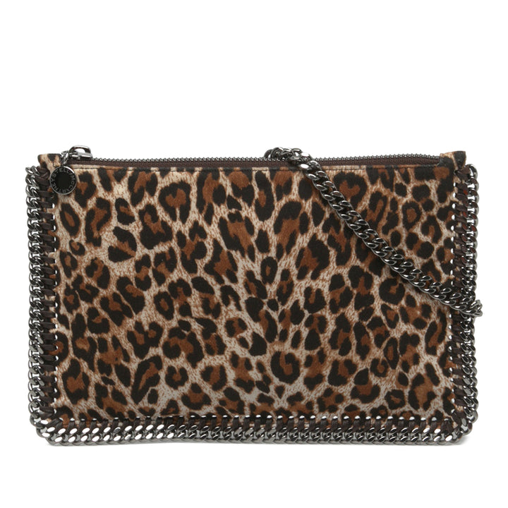 Stella McCartney Falabella Leopard Imprimé Shaggy Deer Sac Marron – vue principale – GABY PARIS