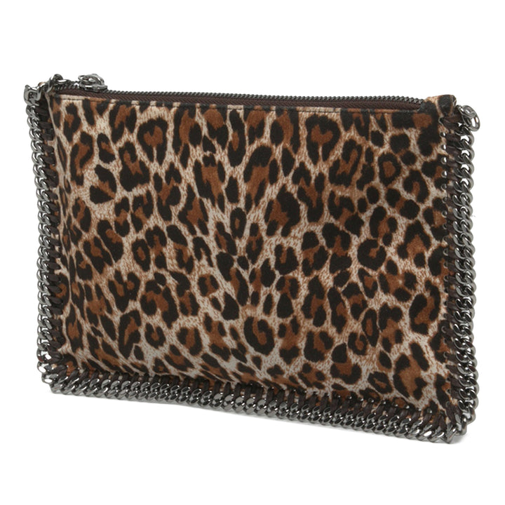Stella McCartney Falabella Leopard Imprimé Shaggy Deer Sac Marron – vue 2 – GABY PARIS