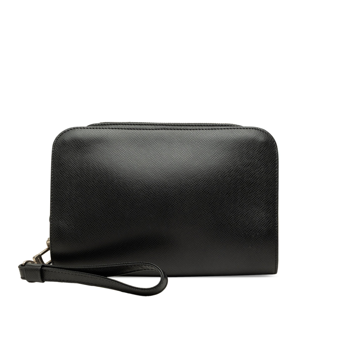 Louis Vuitton Pochette Taiga Baikal Noir – vue principale – GABY PARIS