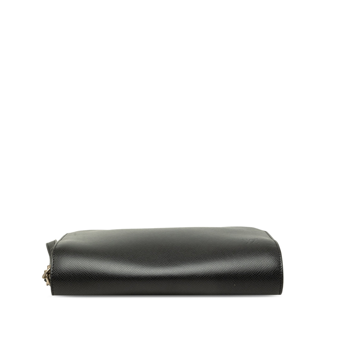 Louis Vuitton Pochette Taiga Baikal Noir – vue 3 – GABY PARIS