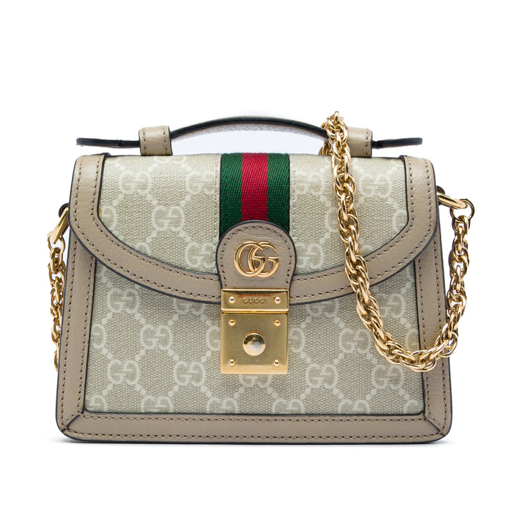 Gucci Web Ophidia sac à Petit GG Supreme Beige