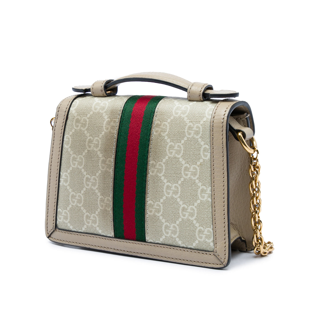 Gucci Web Ophidia sac à Petit GG Supreme Beige