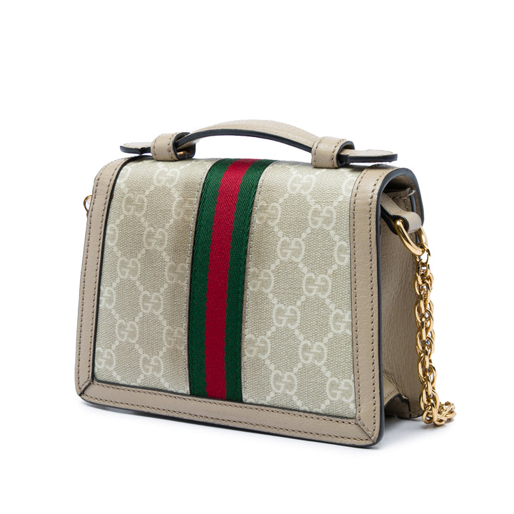 Gucci Web Ophidia sac à Petit GG Supreme Beige