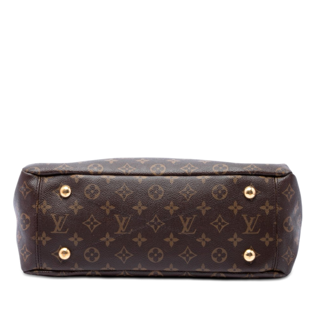 Louis Vuitton Pallas MM Monogram Marron – vue 3 – GABY PARIS