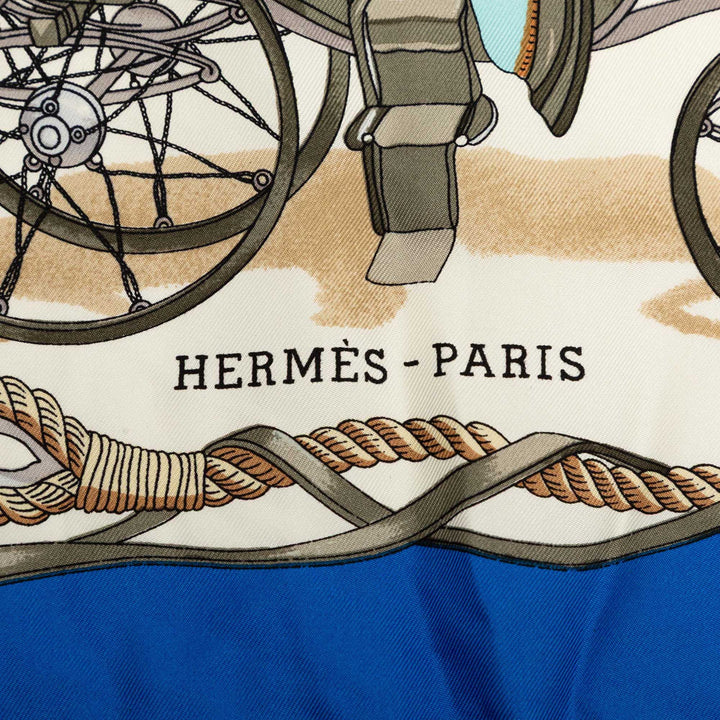 Hermès Musee Foulard 90 Blanc