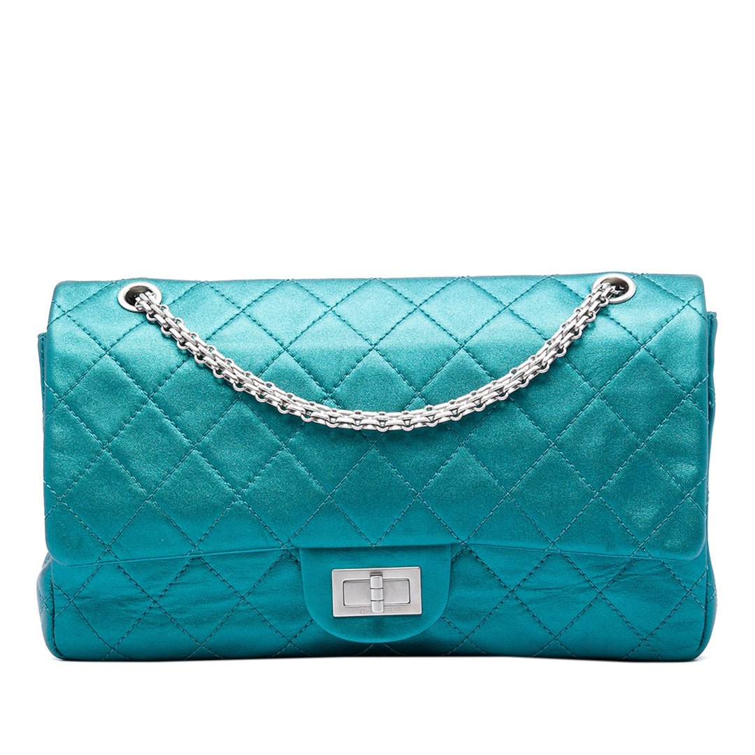 Chanel Matelassé Metallic Cuir de veau Reissue 2.55 à rabat 227