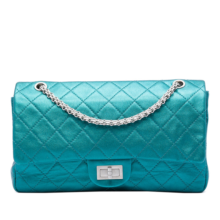 Chanel Matelassé Metallic Cuir de veau Reissue 2.55 à rabat 227