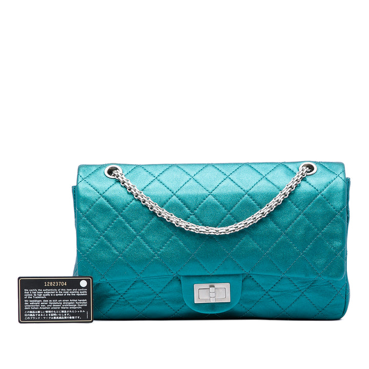 Chanel Matelassé Metallic Cuir de veau Reissue 2.55 à rabat 227