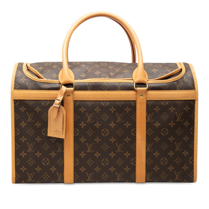 Louis Vuitton Sac Chien Pet Carrier 50 Monogram Marron – vue principale – GABY PARIS