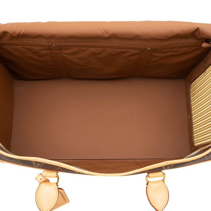 Louis Vuitton Sac Chien Pet Carrier 50 Monogram Marron – vue 4 – GABY PARIS