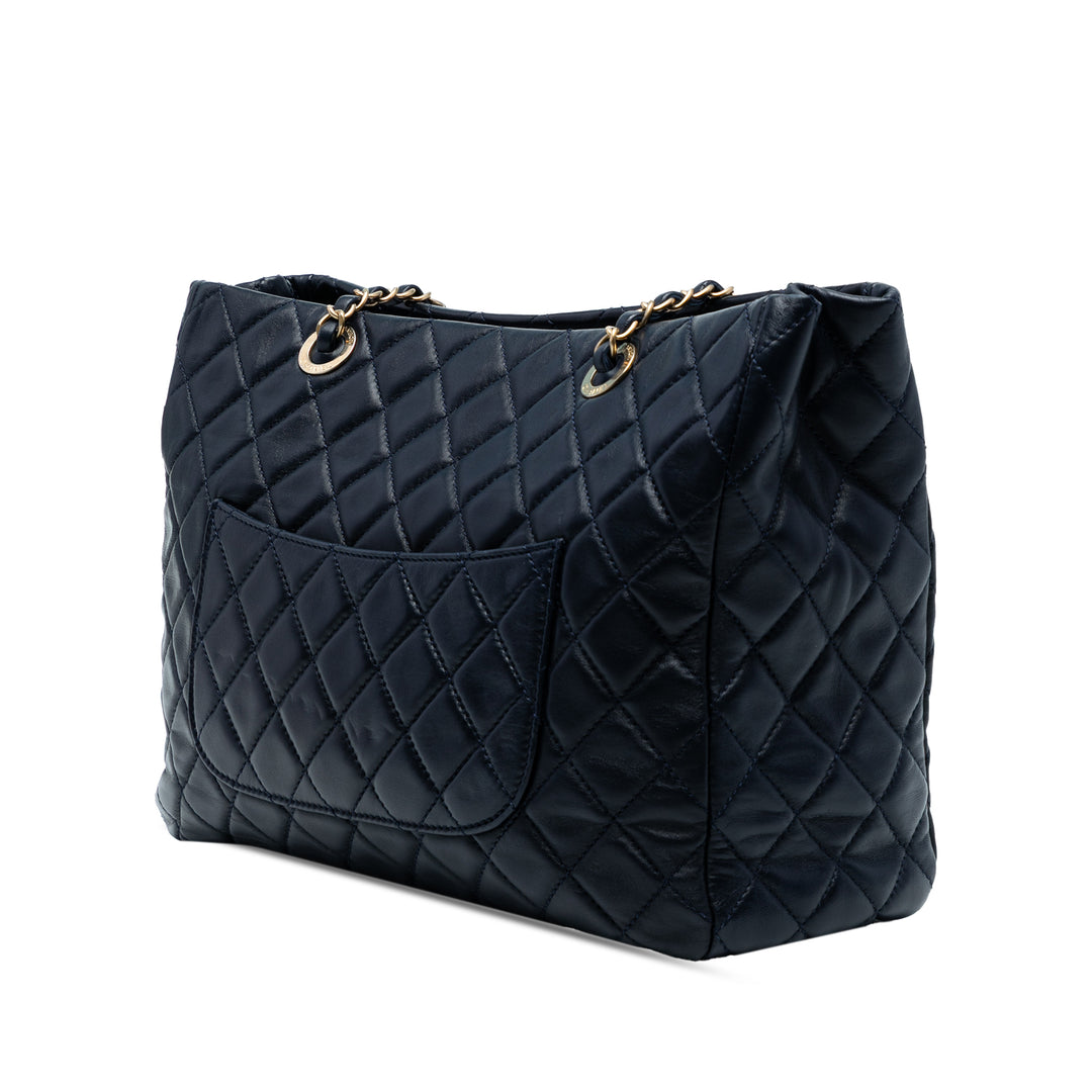 Chanel CC Matelassé Cuir d’agneau Front Pocket Shopping Cabas – GABY PARIS Authentique