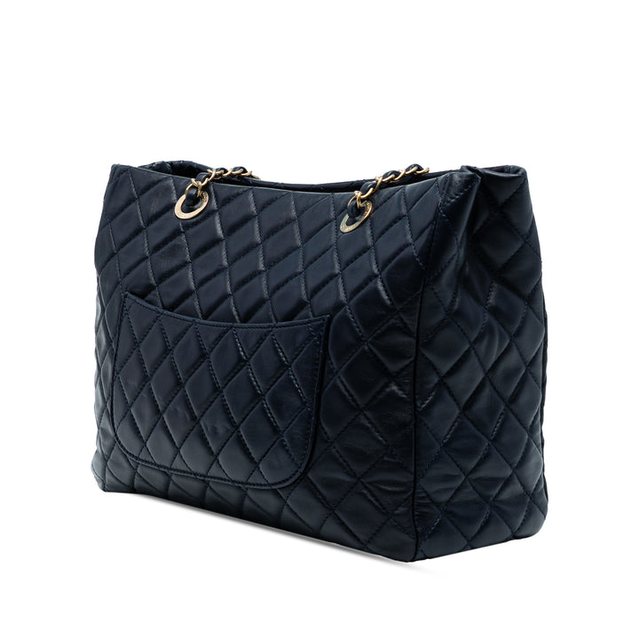 Chanel CC Matelassé Cuir d’agneau Front Pocket Shopping Cabas – GABY PARIS Authentique