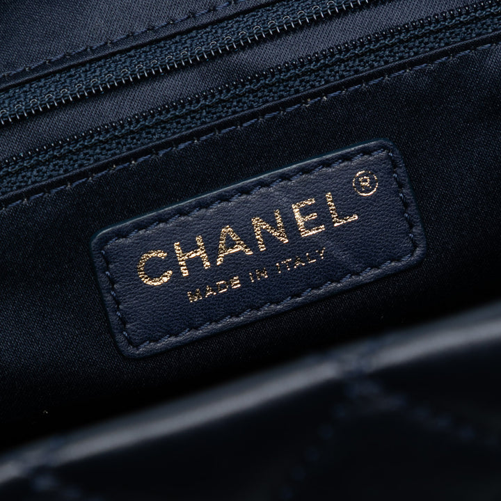 Chanel CC Matelassé Cuir d’agneau Front Pocket Shopping Cabas – GABY PARIS Authentique