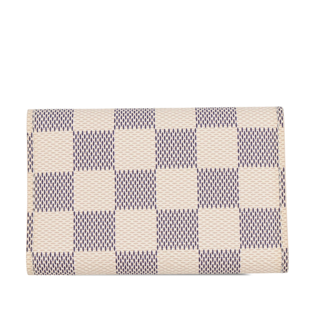 Louis Vuitton 6 Porte-clés Damier Azur Blanc