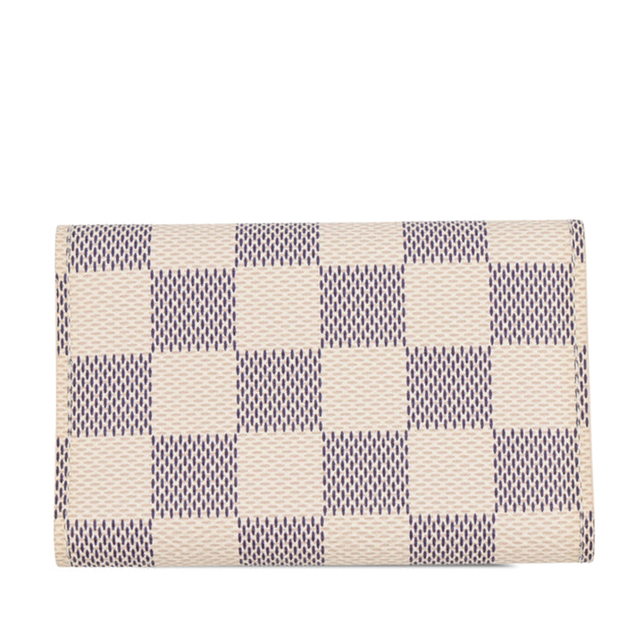 Louis Vuitton 6 Porte-clés Damier Azur Blanc
