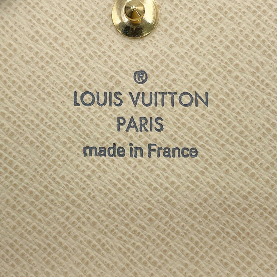 Louis Vuitton 6 Porte-clés Damier Azur Blanc