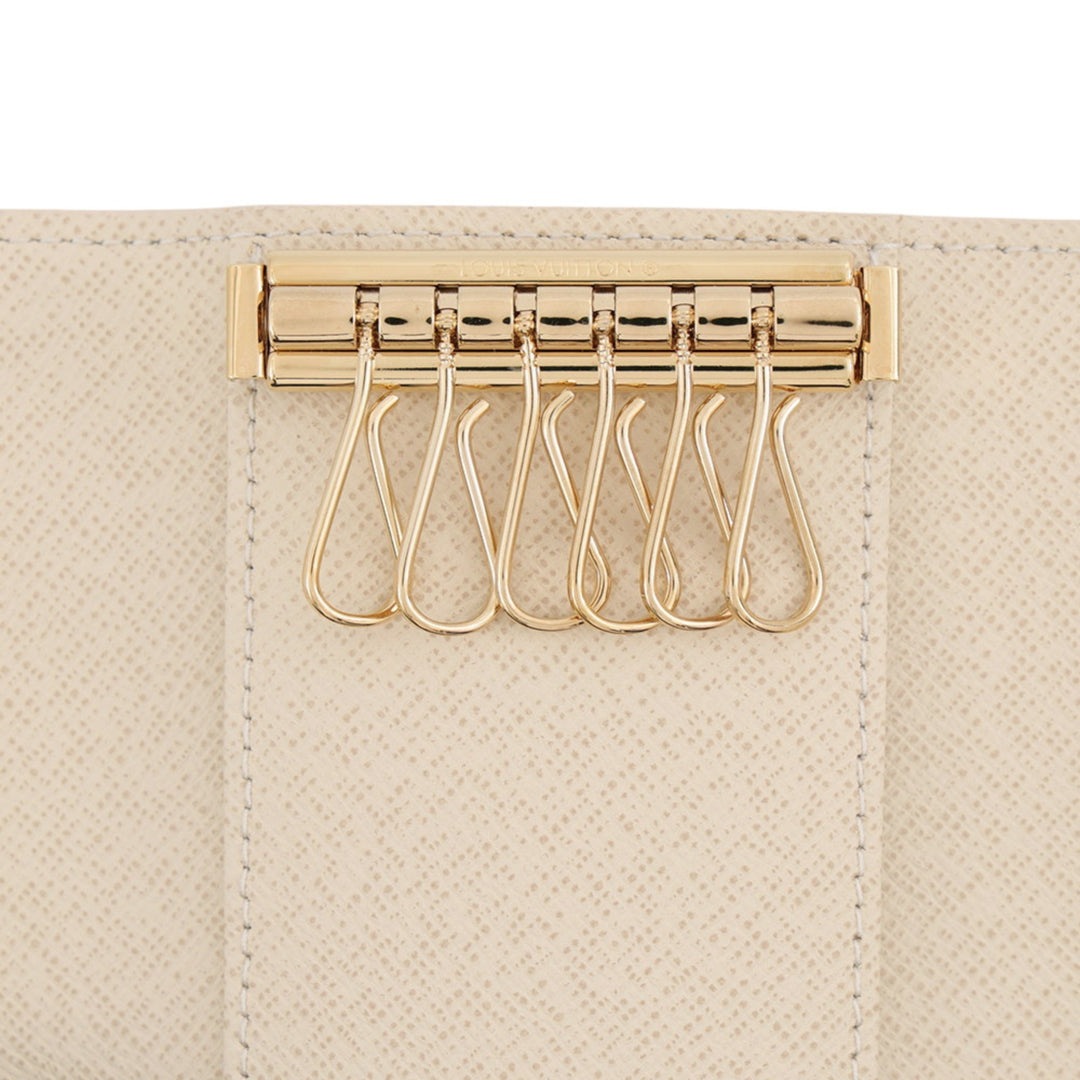 Louis Vuitton 6 Porte-clés Damier Azur Blanc