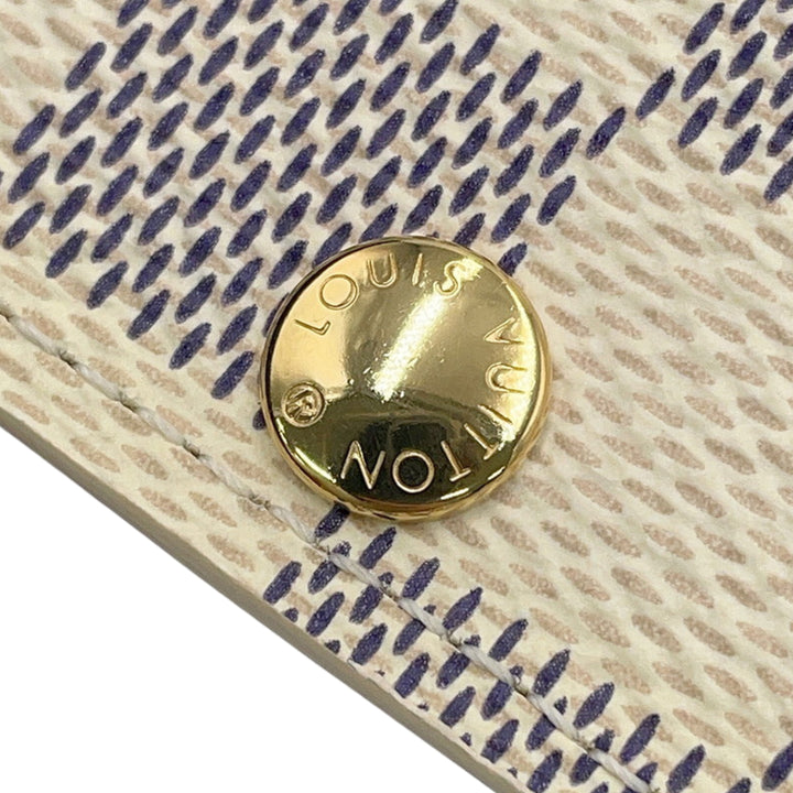 Louis Vuitton 6 Porte-clés Damier Azur Blanc