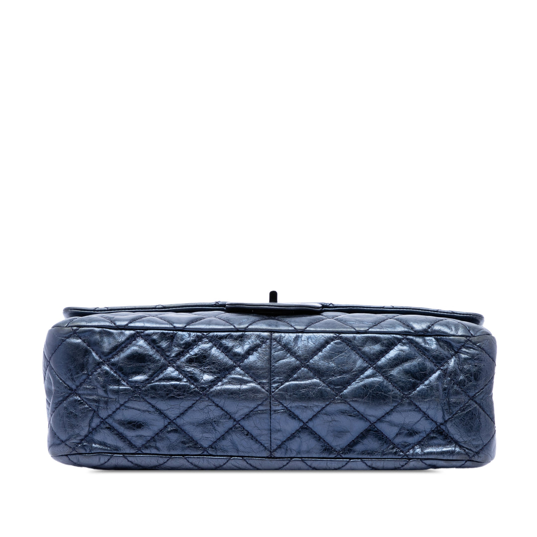 Chanel Matelassé Metallic vieilli Cuir de veau Reissue 2.55 Double rabat 227