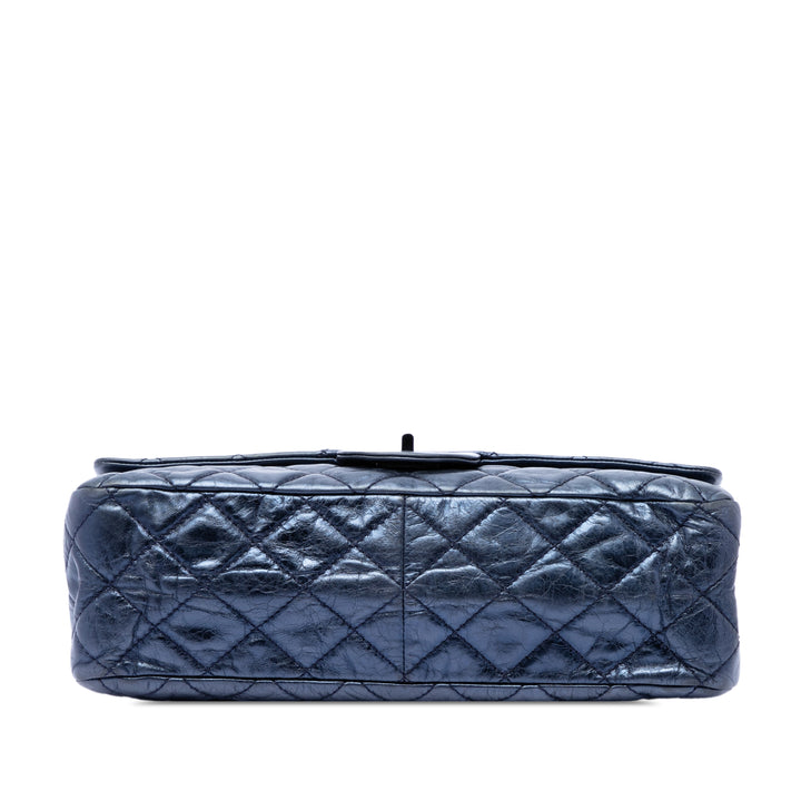 Chanel Matelassé Metallic vieilli Cuir de veau Reissue 2.55 Double rabat 227
