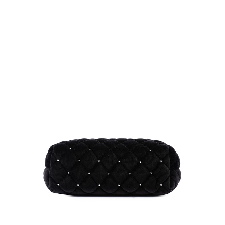 Chanel CC Matelassé Cristal Wristlet Pochette Noir – vue 3 – GABY PARIS