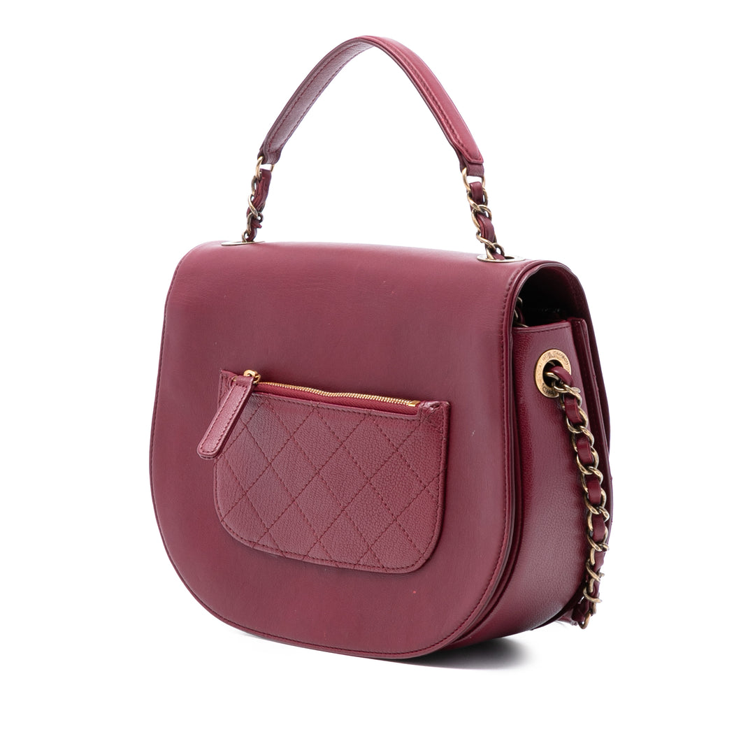 Chanel Medium Cuir de veau Coco Curve à rabat