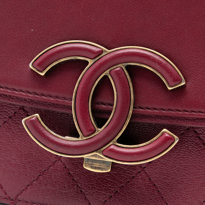 Chanel Medium Cuir de veau Coco Curve à rabat