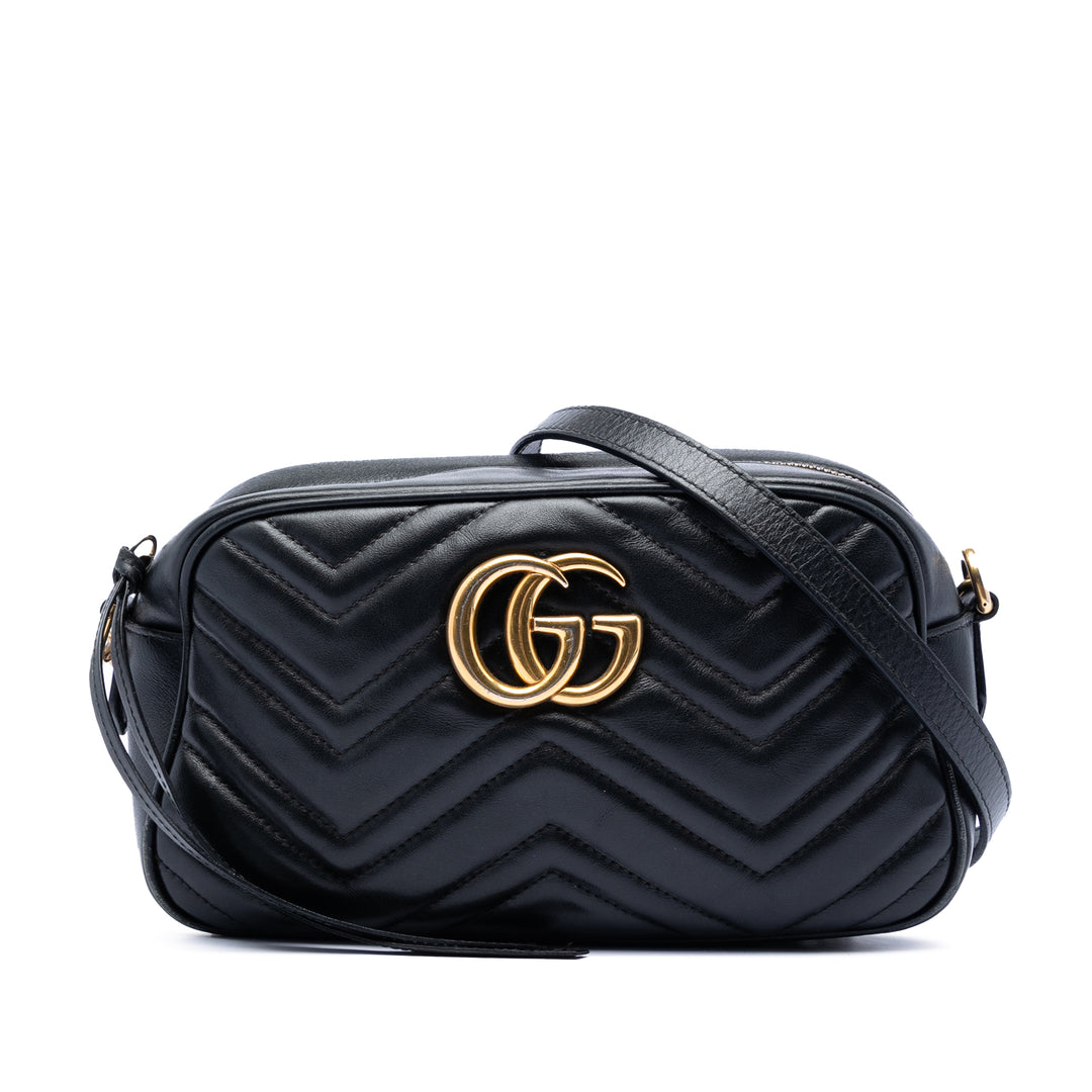 Gucci Small GG Marmont Matelasse Cuir de veau Sac porté croisé