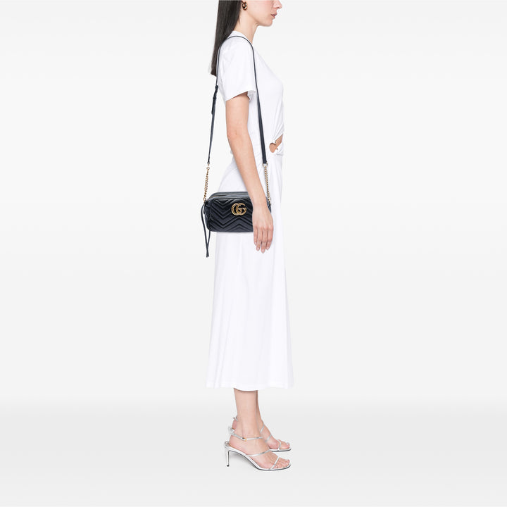Gucci Small GG Marmont Matelasse Cuir de veau Sac porté croisé