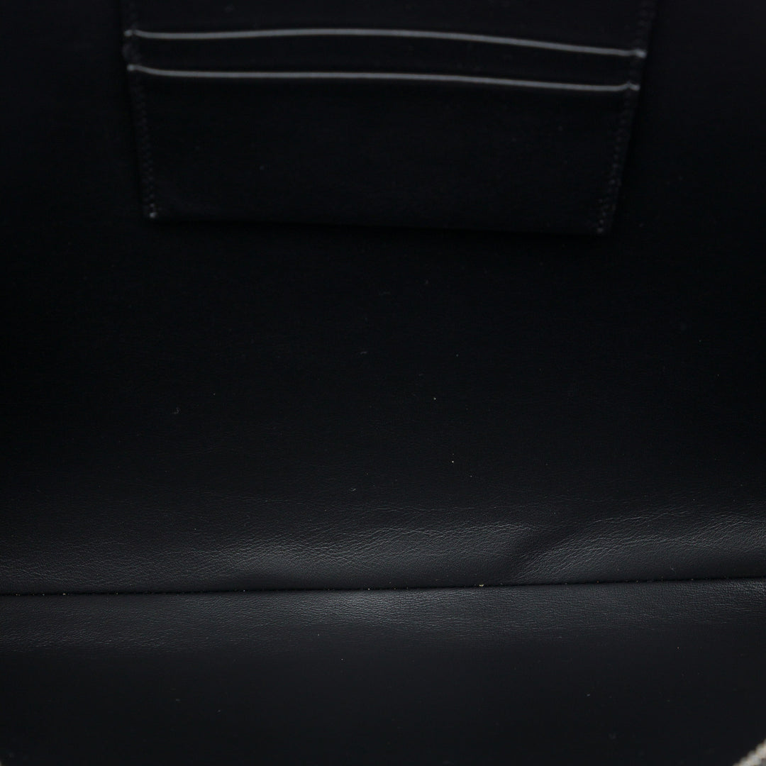 Celine embossé Logo Pochette Noir