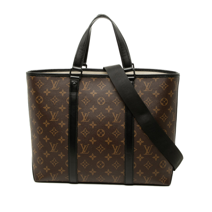 Louis Vuitton Macassar Weekend Cabas PM Monogram Marron – vue principale – GABY PARIS