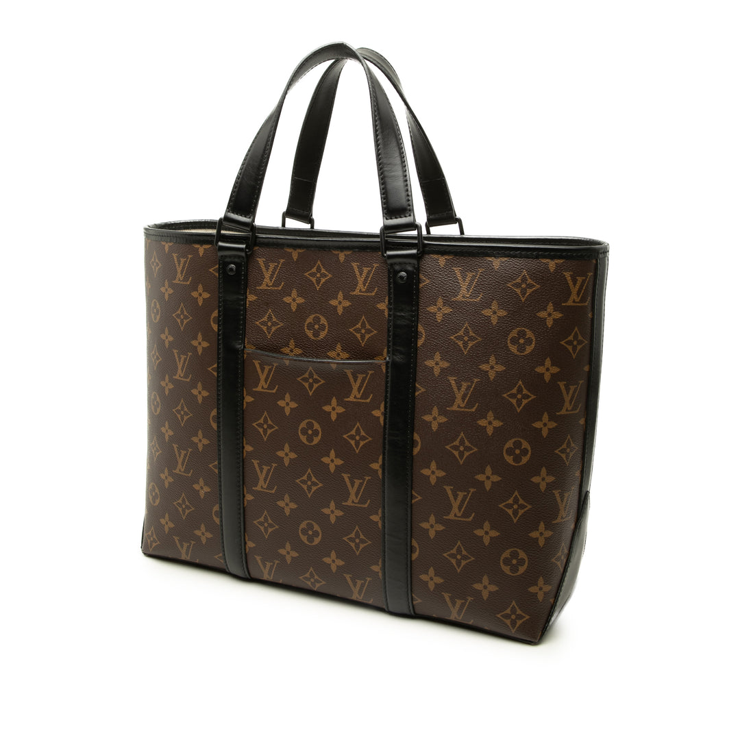 Louis Vuitton Macassar Weekend Cabas PM Monogram Marron – vue 2 – GABY PARIS