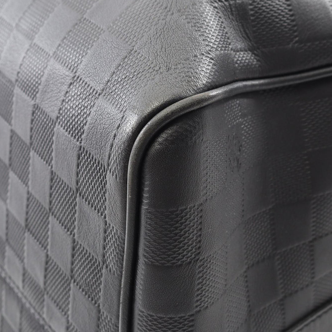 Damier Infini Keepall Bandouliere 45 Black - Gaby Paris