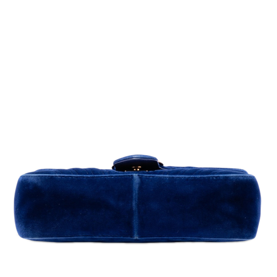 Gucci Medium GG Marmont Matelasse Velours Sac bandoulière